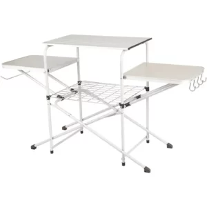 Ozark Trail Camp Kitchen Cooking Stand with Three Table Tops camping table  camp kitchen  picnic table  camping equipment